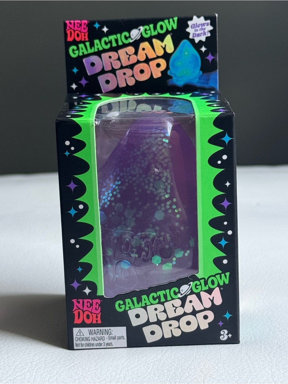 ULTRA RARE NeeDoh Galactic Glow Dream Drop Purple Squishy Toy SHIPS TODAY